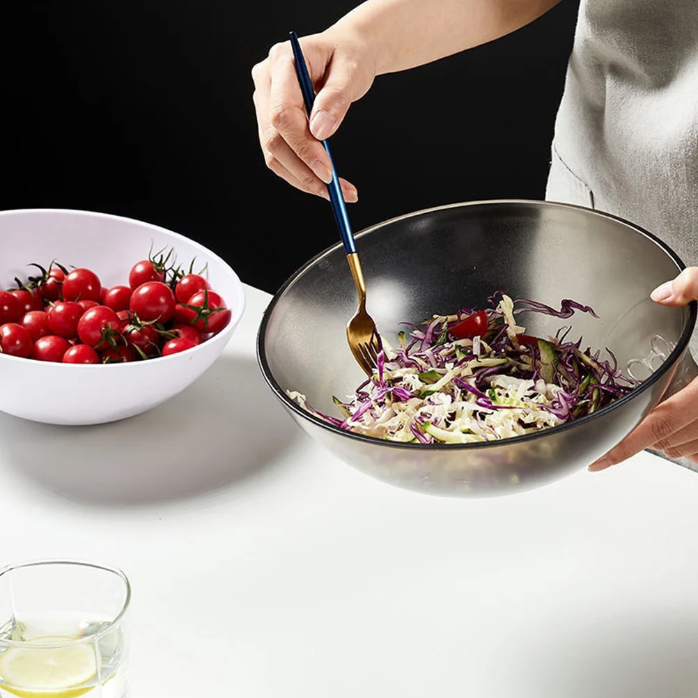 

Multifunctional Drain Bowl Thick Plastic Grey Kitchen Strainer for Pasta Noodles Rice Fruits Vegetables Easy Strain Pour