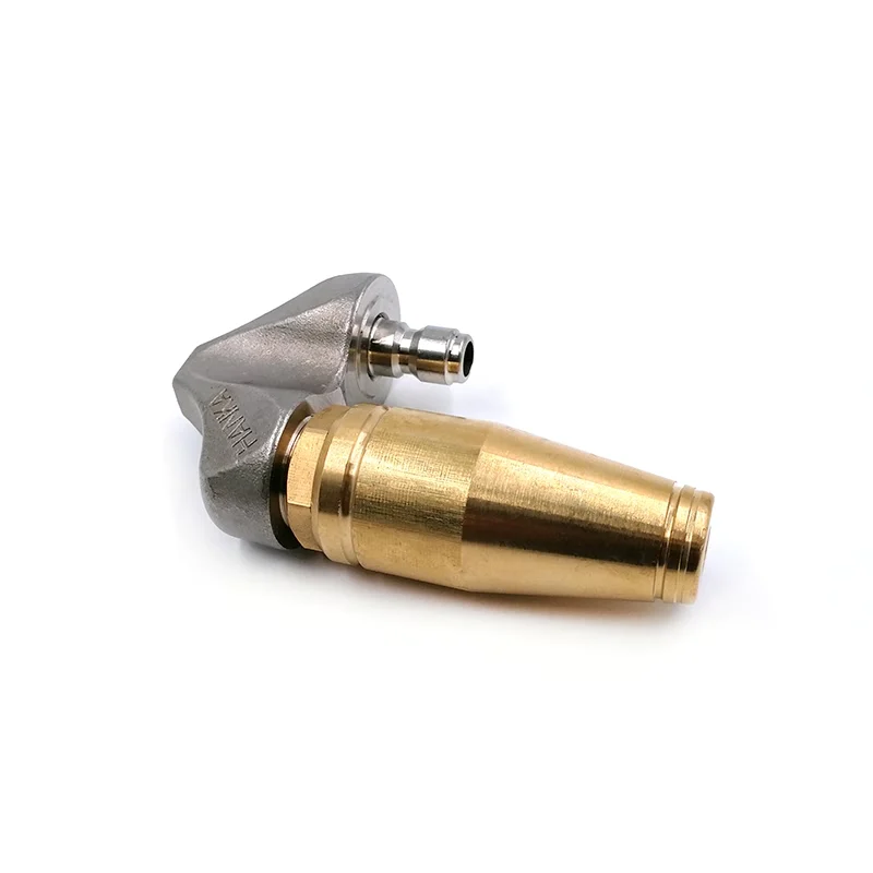 YS Brass Turbo Sewer Nozzle Root Ranger Water Jetter Nozzle Condition New Pipe Drain Cleaning Root Cutter Jetter