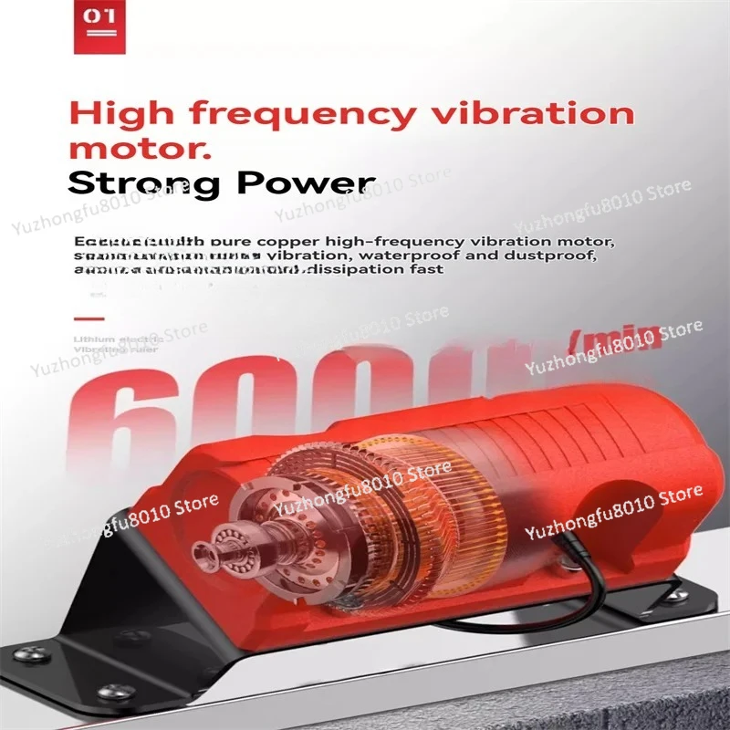 

Электрический полировщик бетона 21 В, уровень, вибрационная линейка для пола, электрический скребок для расширения и ручной выравниватель заземления 150 см