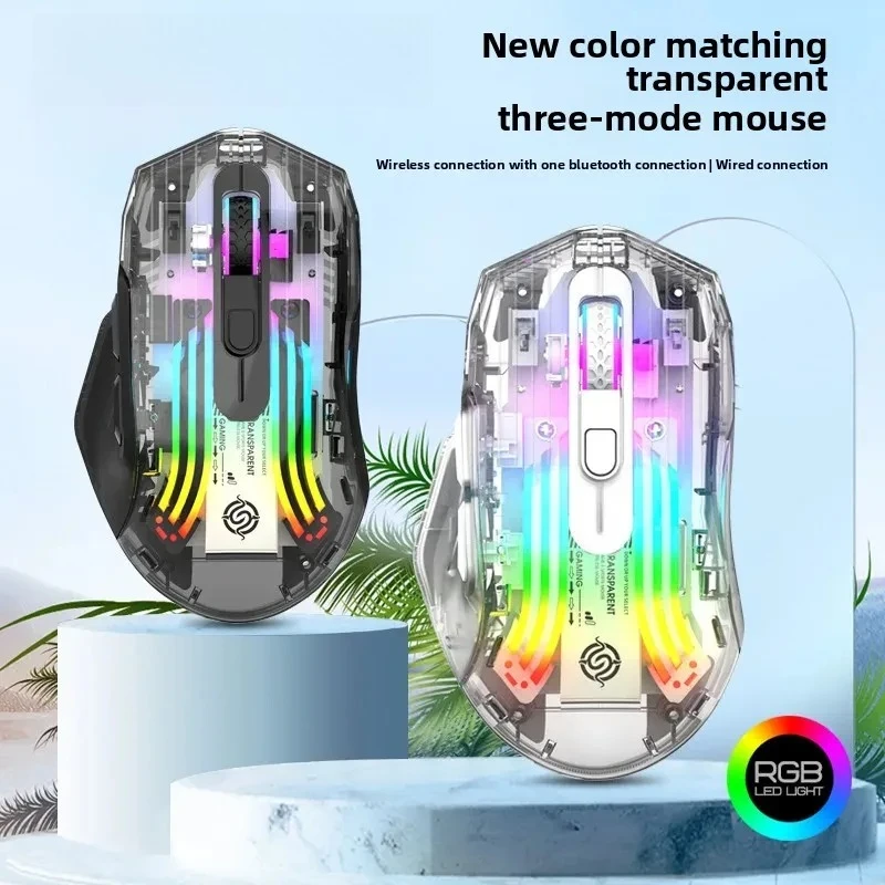 

Wireless RGB Gaming Mouse Rechargeable for Desktop Computers Laptops Gaming Accessories