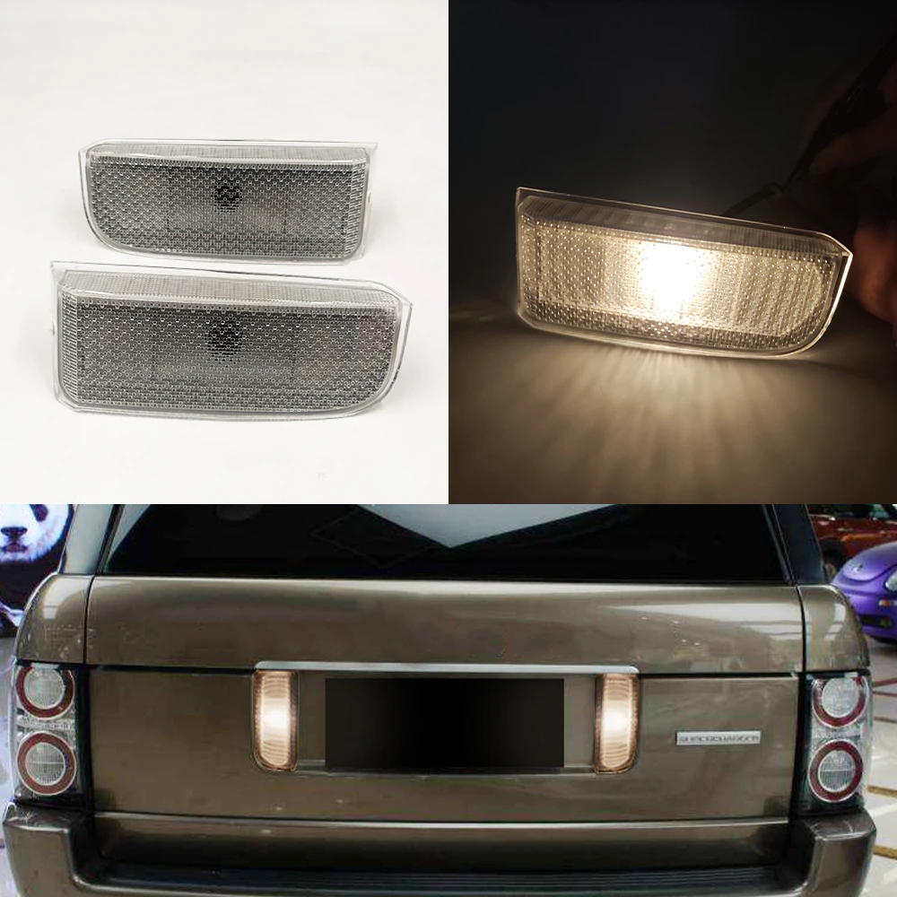 

For Range Rover L322 2003-2012 License Plate Lamp Bulb Car Tail Gate Trunk Lid Number Guard Panel Rear Signal Reverse Lens Light