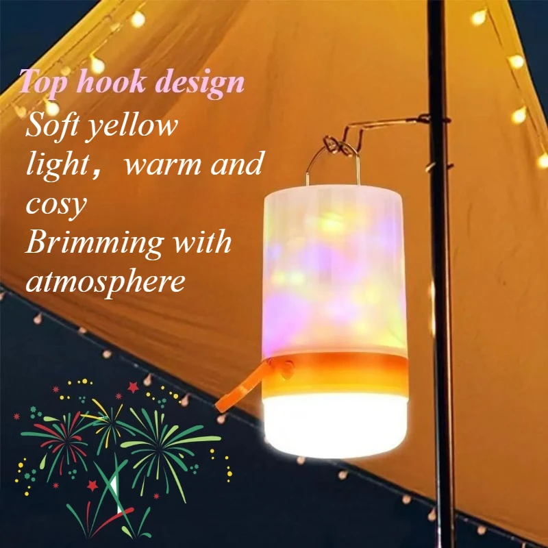 سلسلة أضواء LED قابلة لإعادة الشحن عبر USB بالطاقة الشمسية، أضواء تخييم مقاومة للماء، أضواء محمولة مع خطاف مغناطيسي لحفلات الطوارئ في الحديقة