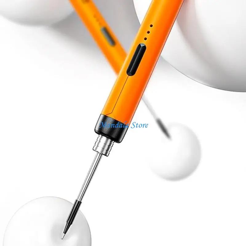 مجموعة مكواة لحام محمولة U2JC شحن USB مع سلك لصق لإصلاح الإلكترونيات #4