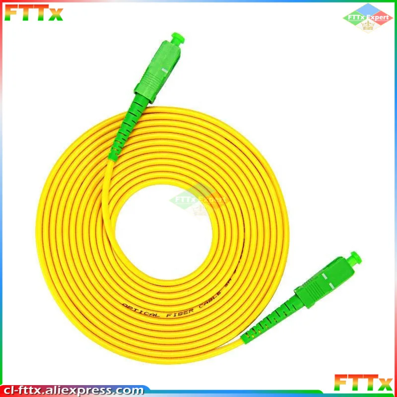 

10pcs/lot SC/APC Single mode Fiber Optic Patch Cable SC-SC SM 2.0mm or 3.0mm 9/125um FTTH Fiber Patch Cord Optical Fiber Jumper