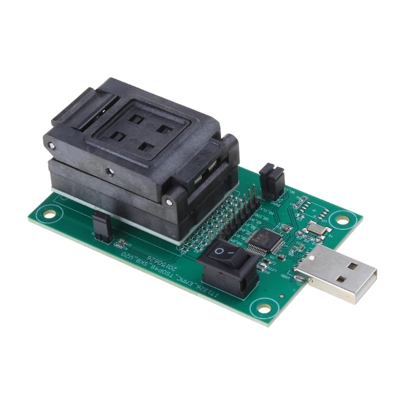 안정적인 eMMC153/169 USB 칩 테스트 스탠드, 정확한 데이터 복구 및 전자 수리용 USB 프로그래밍 스탠드
