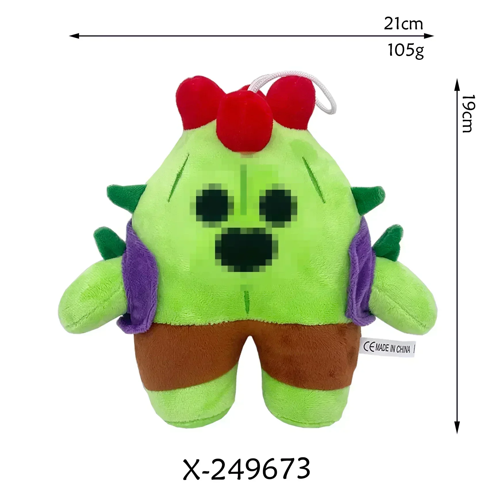 6pcs/7pcs Brawls Stars Plush Spike Leon Shelly Poco Clot Toy Pillow Dolls Stuff Game Characters For Children Birthday Gifts