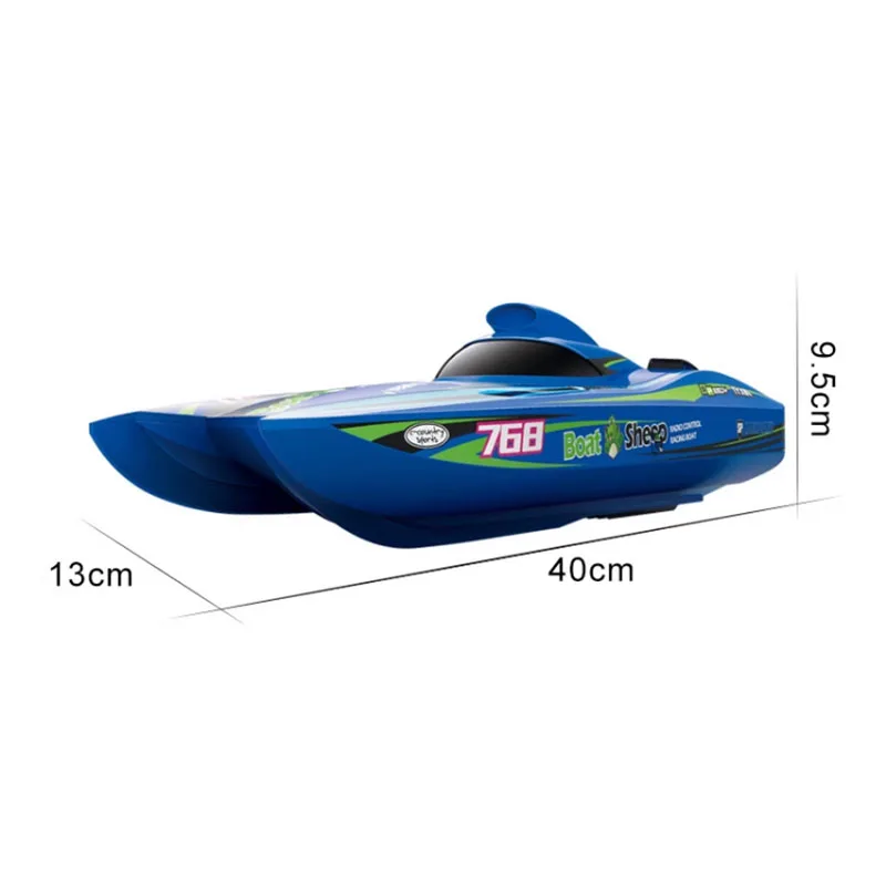 RC Jet Speedboat Model Full-size Water-cooled Catamaran Brushless Motor Navigation Model Competition Boy Toy Gift