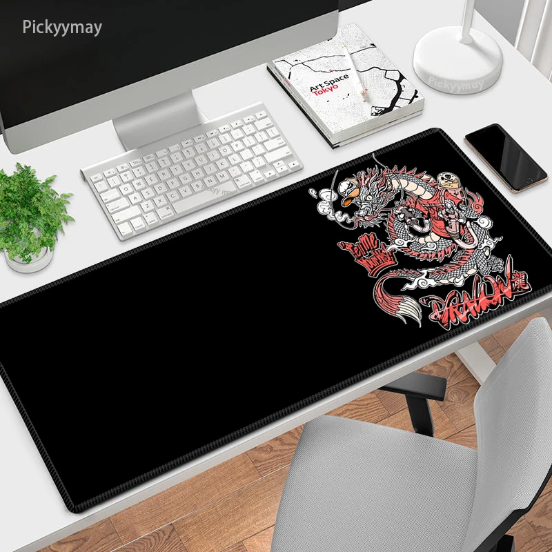 Imagem -03 - Polvo Grande Mouse Pad 100x50cm Grande Computador Mousepads Monstro Arte Mousepad Grande Tapete de Teclado Gamer Mouse Pads Esteiras de Mesa