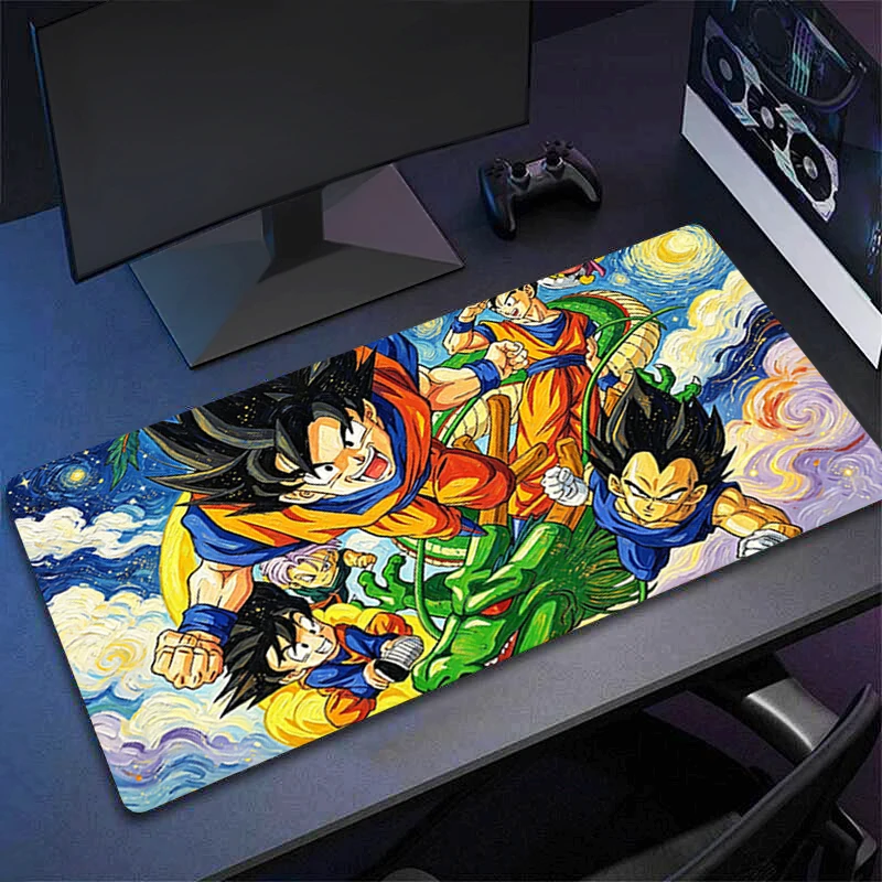 Alfombrilla para ratón con diseño de Dragon Ball, tamaño XXL, 900x400, para teclado de PC, escritorio, juegos, accesorios de anime, alfombrilla para ratón nueva.