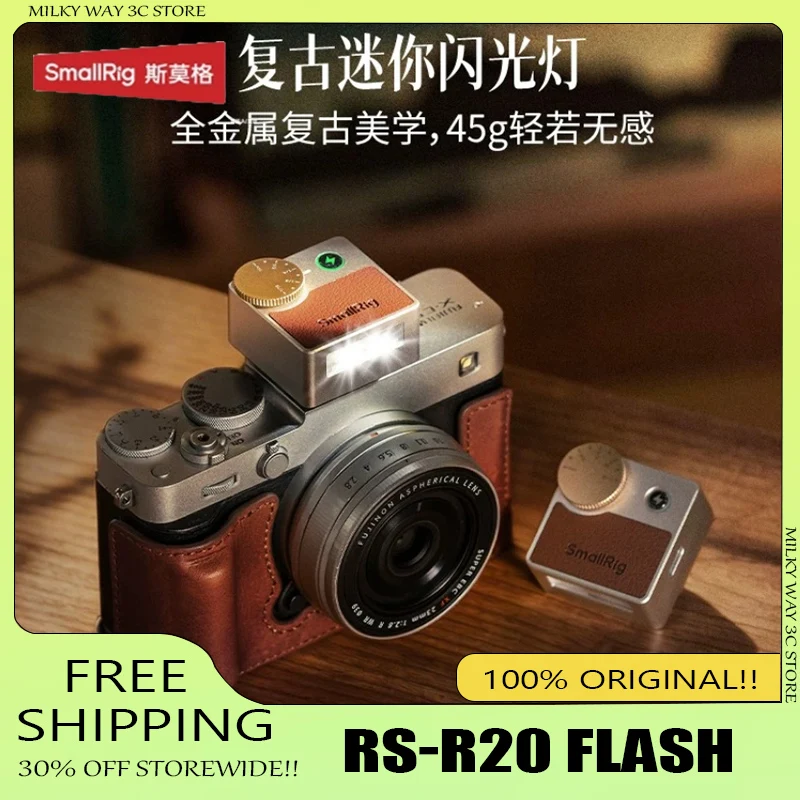 

Smallrig RS-R20 Flash, Mini Top Light, Mirrorless Camera for Sony A7M5, Fuji XT5/XT50/XM5, Nikon ZR Universal Portable Light Set