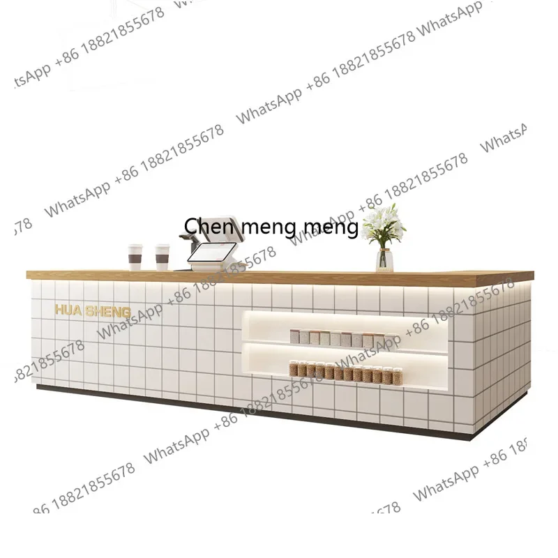 Kaffee Milch Tee Shop Kasse Bäckerei Kuchen Dessert Shop Rezeption Hotel Rezeption Theke