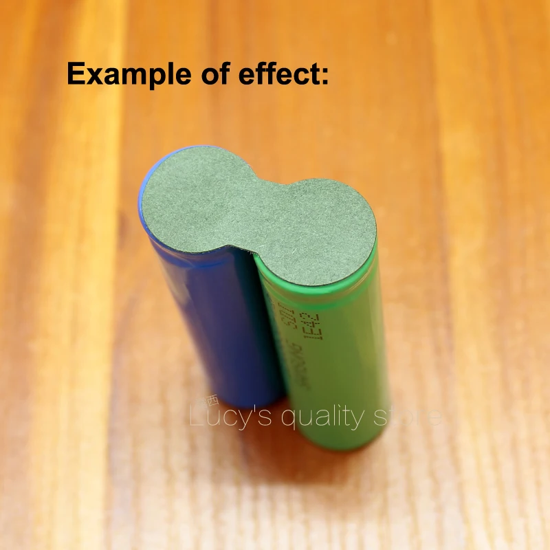 100pcs/lot 18650 lithium battery positive pole hollow negative pole solid highland barley paper insulation pad battery sticker