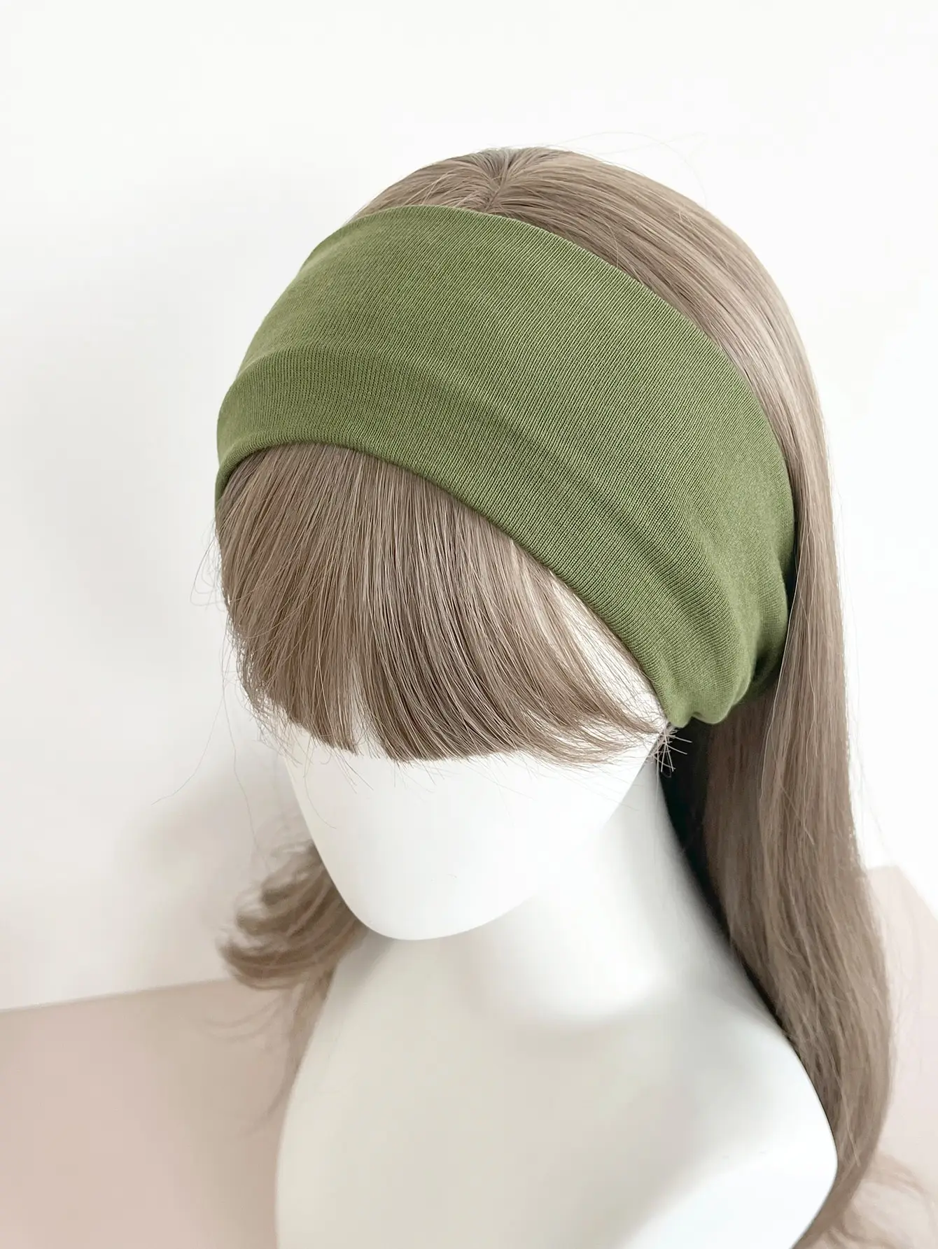 4 Teile/satz Mode Gestrickte Haar Bands Frauen Einfarbig Breiten Elastischen Stirnband Sport Yoga Haarband Weiche Waschen Gesicht Make-Up Headwrap – Detail 2
