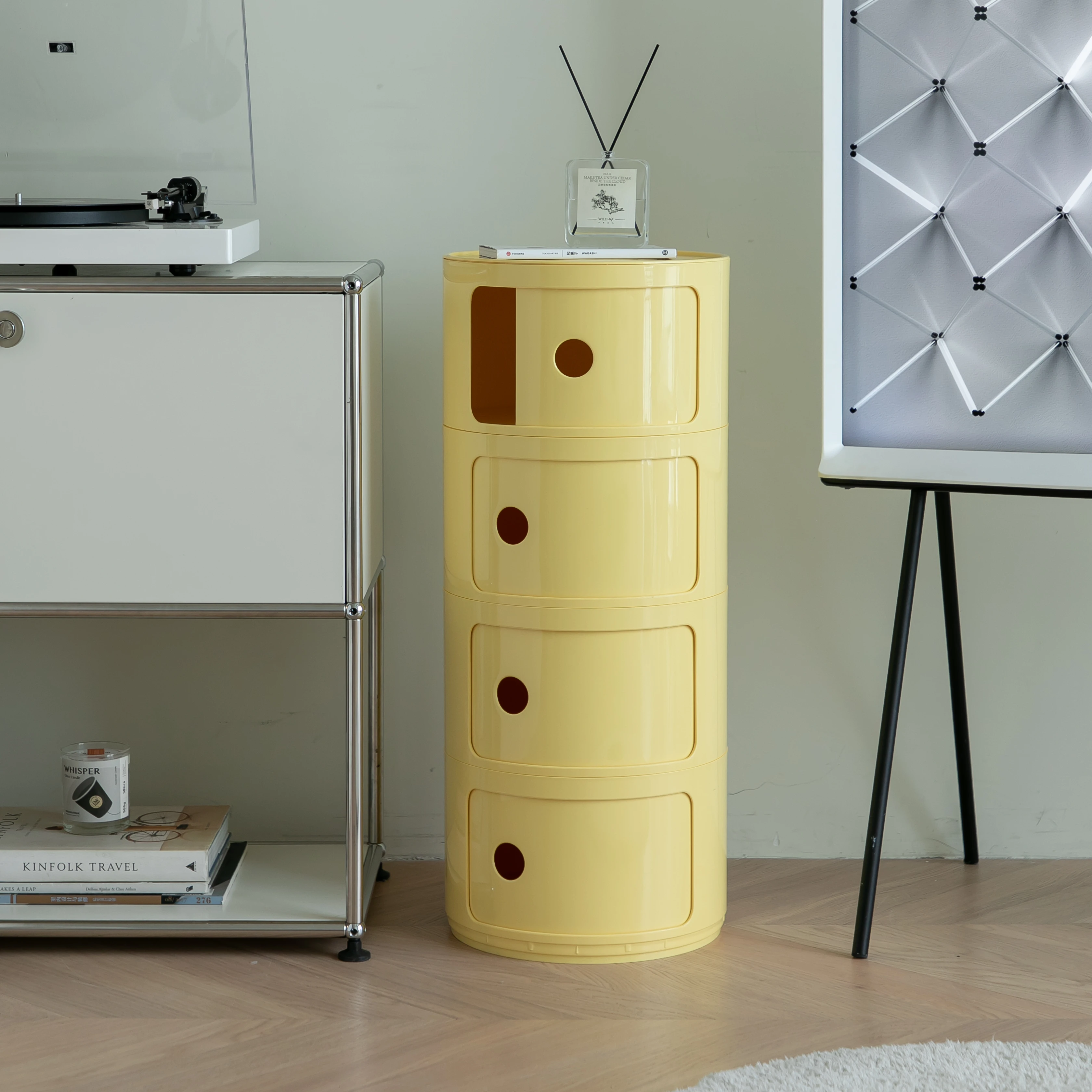Classic Celebrity Simple Modern Plastic Multi-Layer Bedside T le Small Living Room Storage C inet