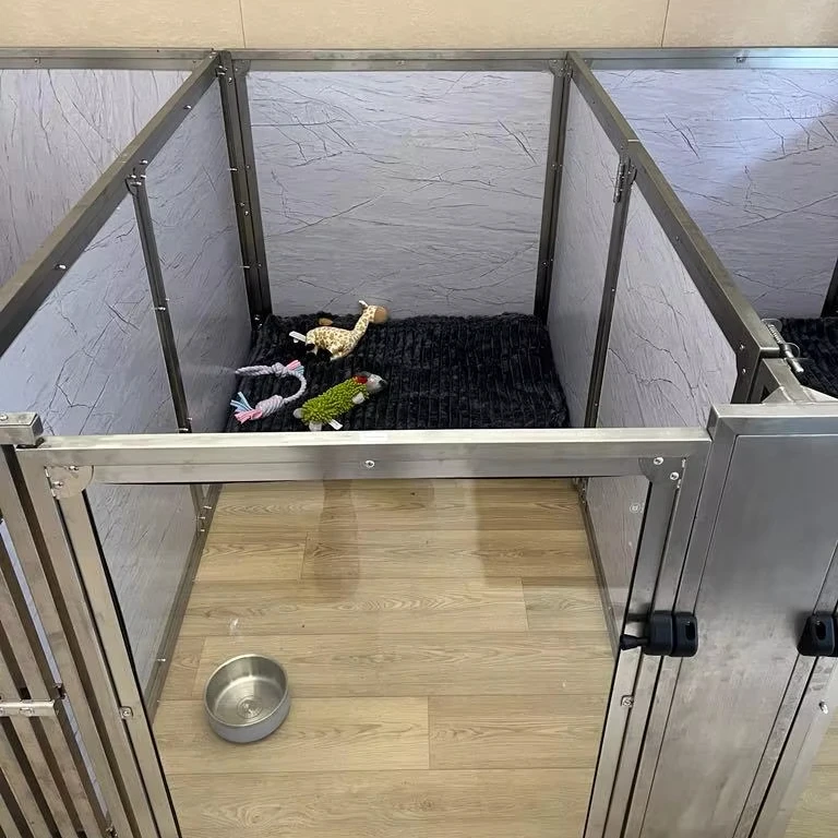 

Box Per Cani Pet House Pet Animal Cages Recinti Per Cani Solid Tempered Glass Large Cat Villa Hotel