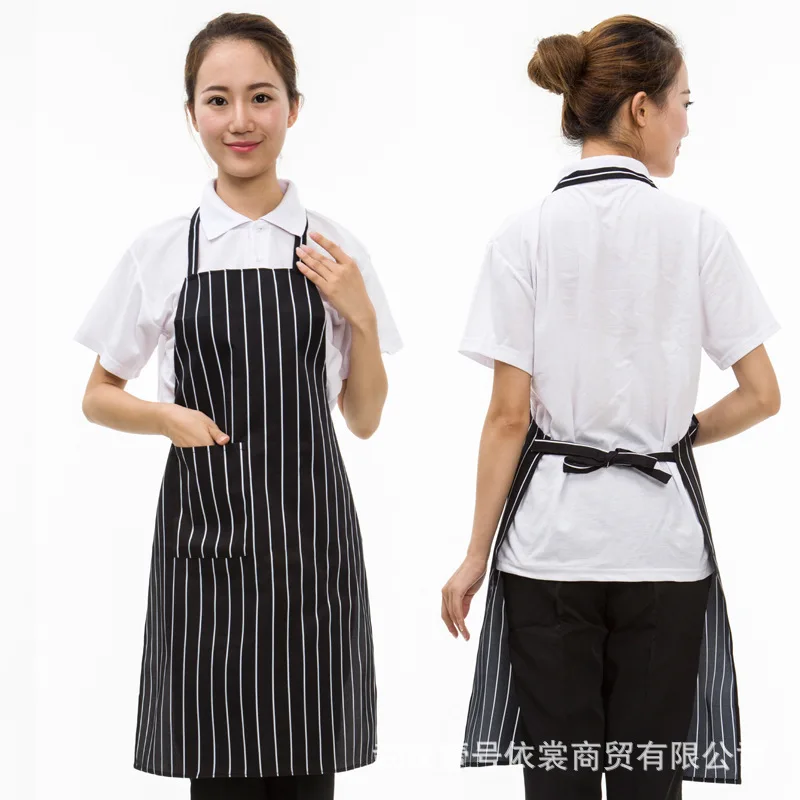 Wholesale Supply Neck-Hanging Customized Logo Hotel Kitchen Catering Hot Pot Restaurant Chef Work Apron