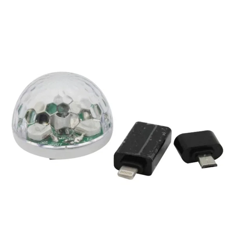 Hot Sell RGB Mini USB LED Party Lights Sound Control Magic Ball DJ Disco Stage Lights