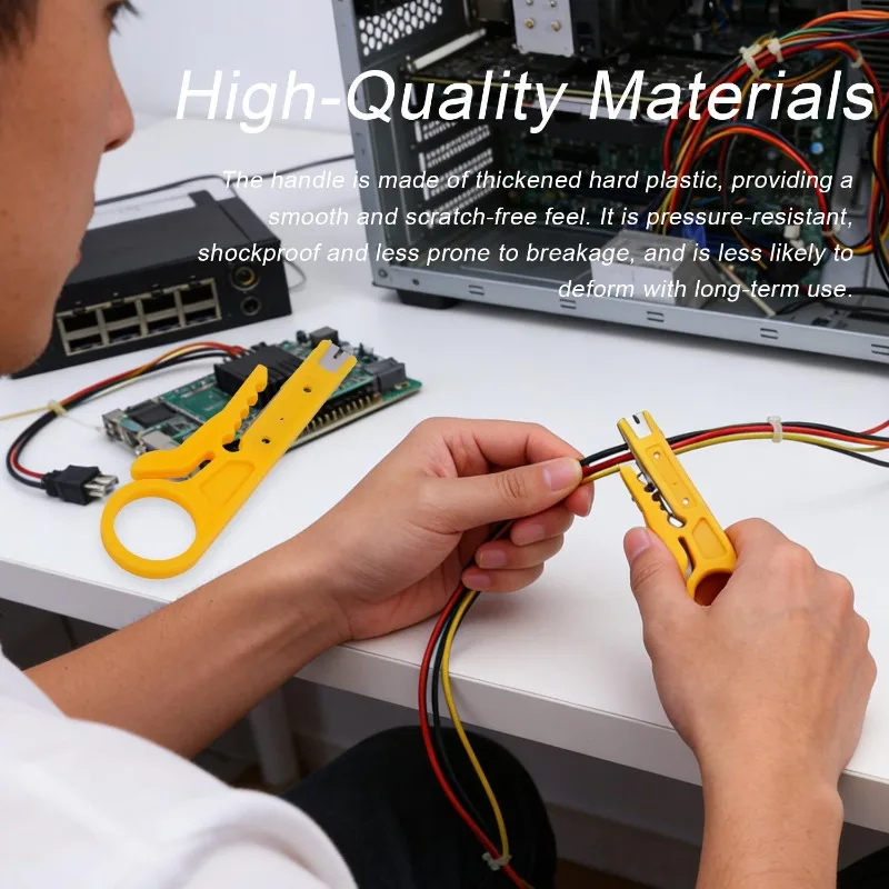 10/1PCS Mini Pelacables Portátil Multifuncional, Cortador de Cables, Alicates Crimpadores, Herramienta de Corte, Herramientas Manuales para Perforar Cables