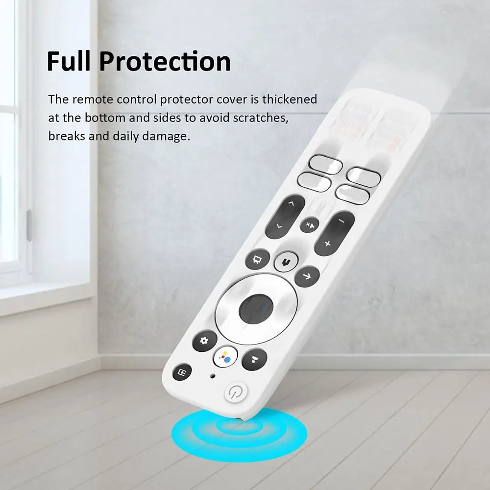 Protective Case Remote Control Case Silicone Plain Color TV Stick Cover Shockproof for Onn. Android TV FHD Streaming Stick