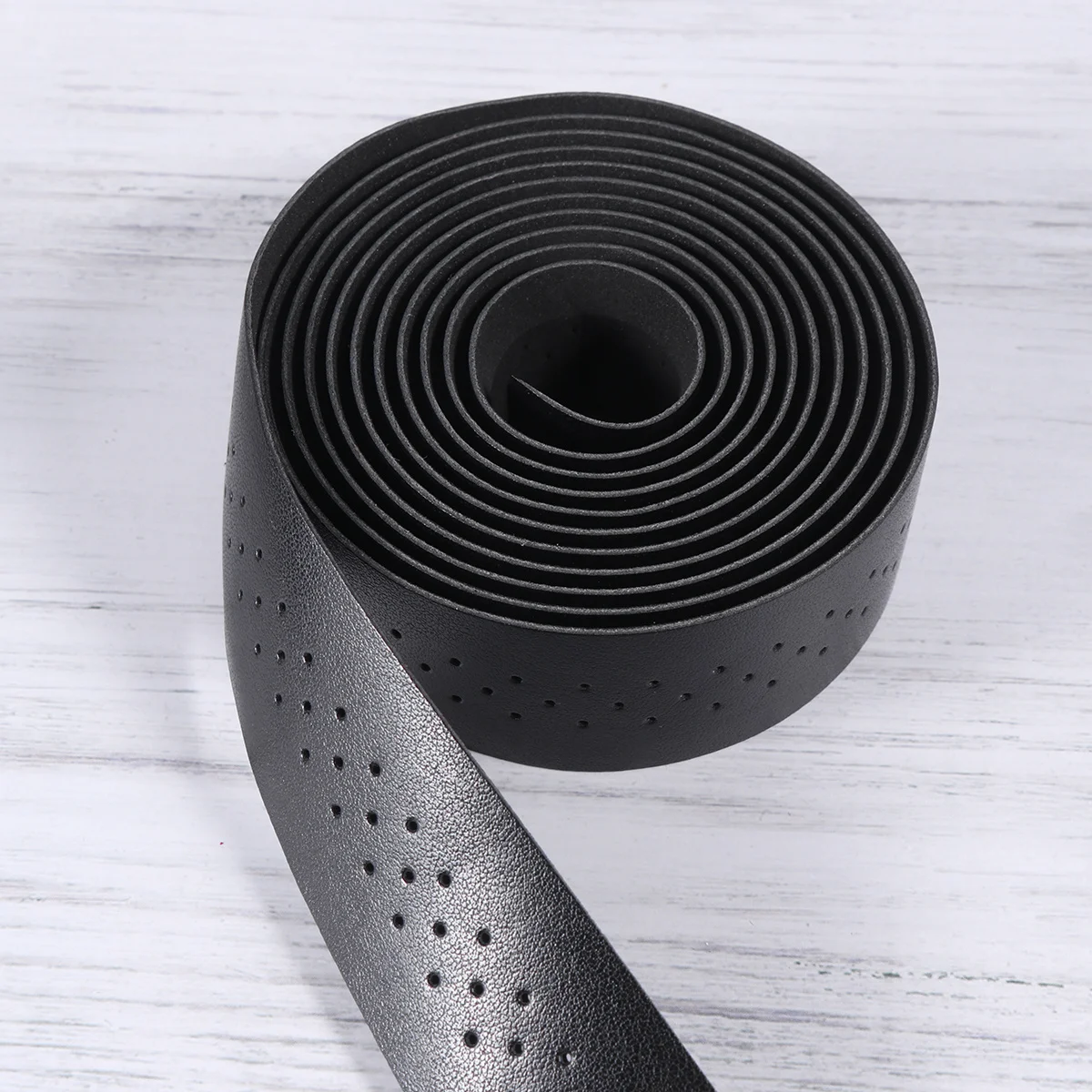 1 set Punching Bike Handlebar Tape Black Pu Shock-Absorbent Non-Slip For Road Mountain Bicycle Cycling Handlebar Strips