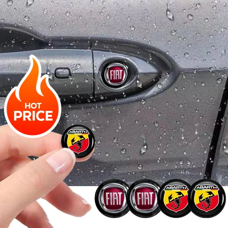 

Car Door Keyhole Sticker Auto Lock Decoration Protection Decal For FIAT 500 Ducato Panda Grande Punto Tipo Abarth Pulse
