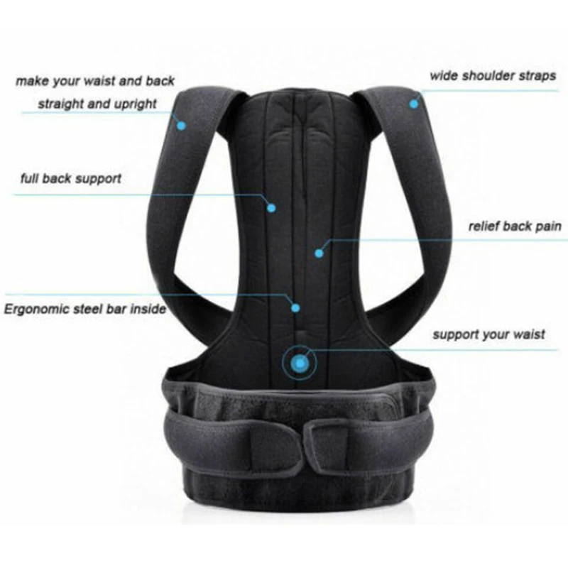 Hunchback Correction Belt Magnetic Back Support Belt For Posture Correction Adjustable Posture Corrector Body Shape Corrector