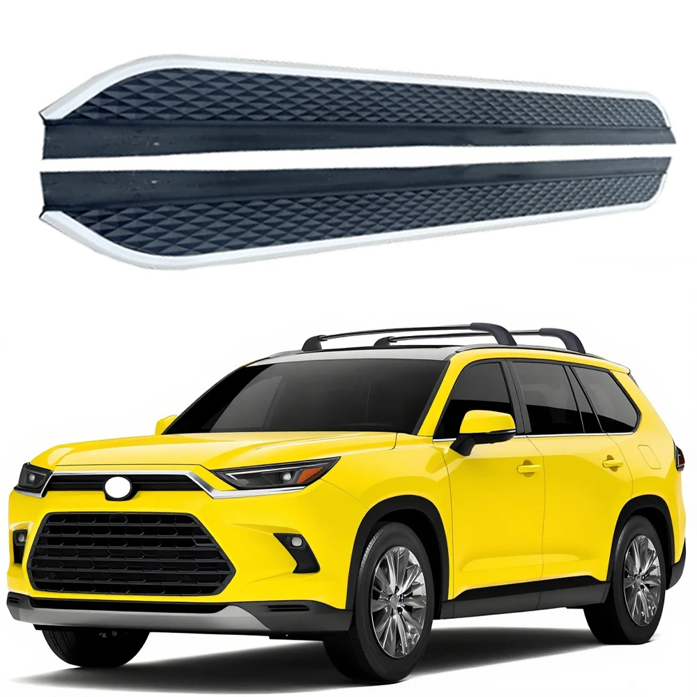 

Fixed Running Boards Side Steps Foot Protector Peal Nerf Bar with Brackets Fits for Grand Highlander 2024 2025 2026