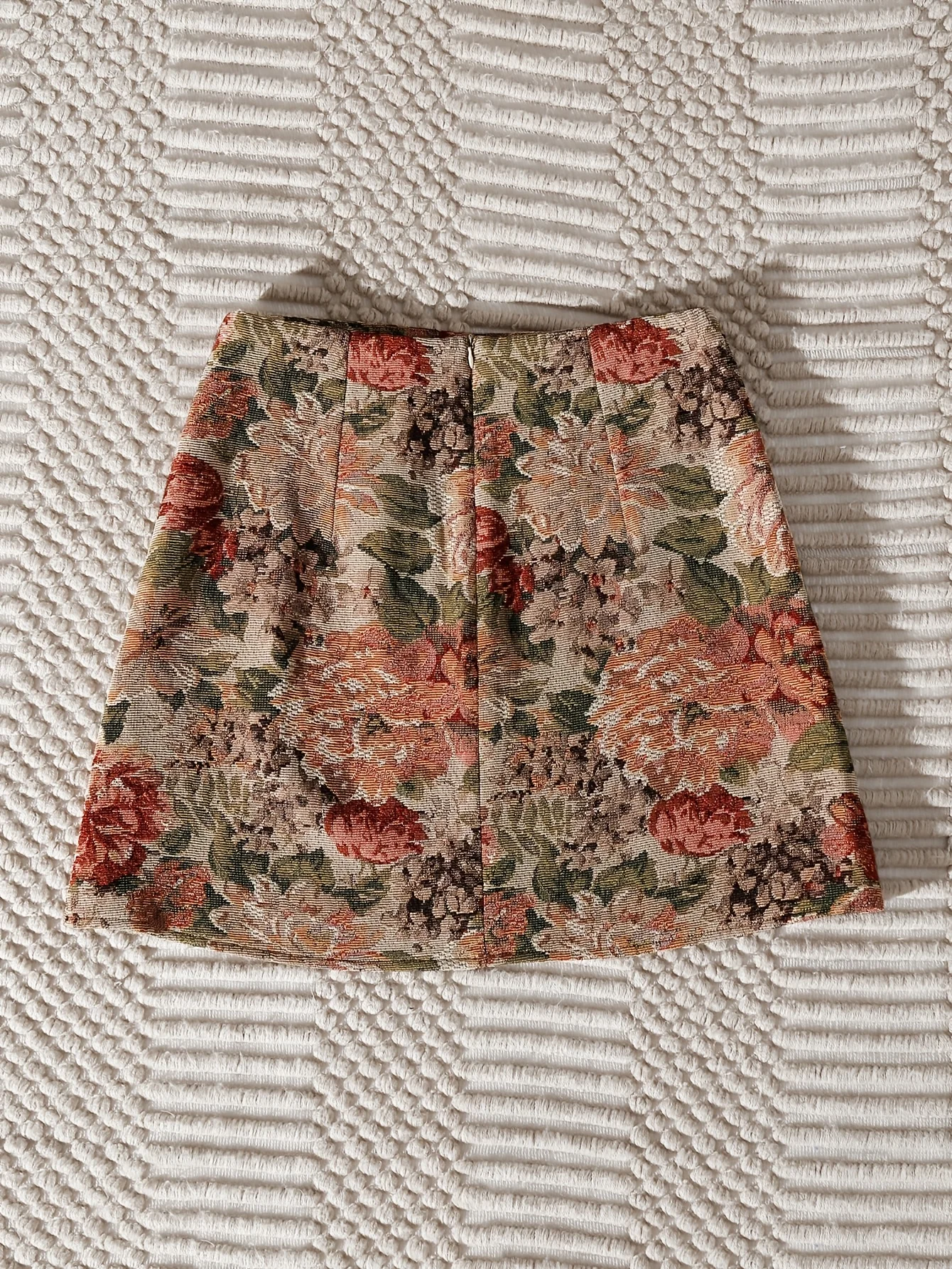Women Trendy Slit Floral Jacquard Midi Skirt High Waist A Line Summer Vacation Beach Skirt Elegant Casual Party Holiday Beachwear For Ladies