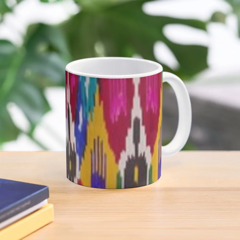 

Majestic Rainbow colors, Beauty of Ikat print pattern Coffee Mug Cute Mug Mugs Coffee Cups Cold And Hot Thermal Glasses