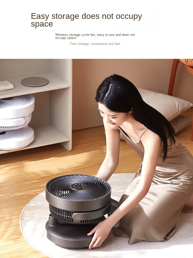 

SEEDEN KF-2588 Air Cycle Fan Light Tone Intelligent Voice DC Inverter Electric Fan Charging/power Dual Purpose