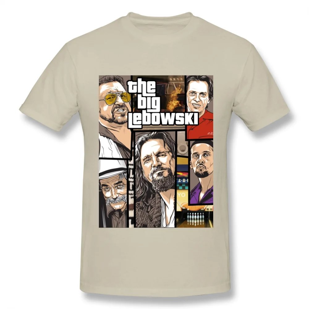 تي شيرت قطني رائع للرجال ، ملابس شارع مصمم بانك ، GTA بيغ ليباوسكي ، jbridges ، تي شيرت X eff ، قطن ، رجال #4