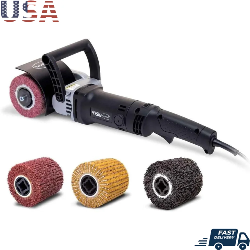 

Сверхмощный инструмент для кондиционирования поверхности с 4 шлифовальными барабанами, моторизованная полировщик для удаления ржавчины краски, прочная автомобильная подготовка