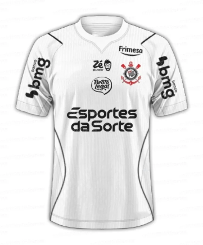 Neues 2026 Sommer Brasilianisches Timon Fußballtrikot, T-Shirt im Corinthian-Stil, Sportliche Street-Fashion Freizeitkleidung im Familienstil – Detail 6