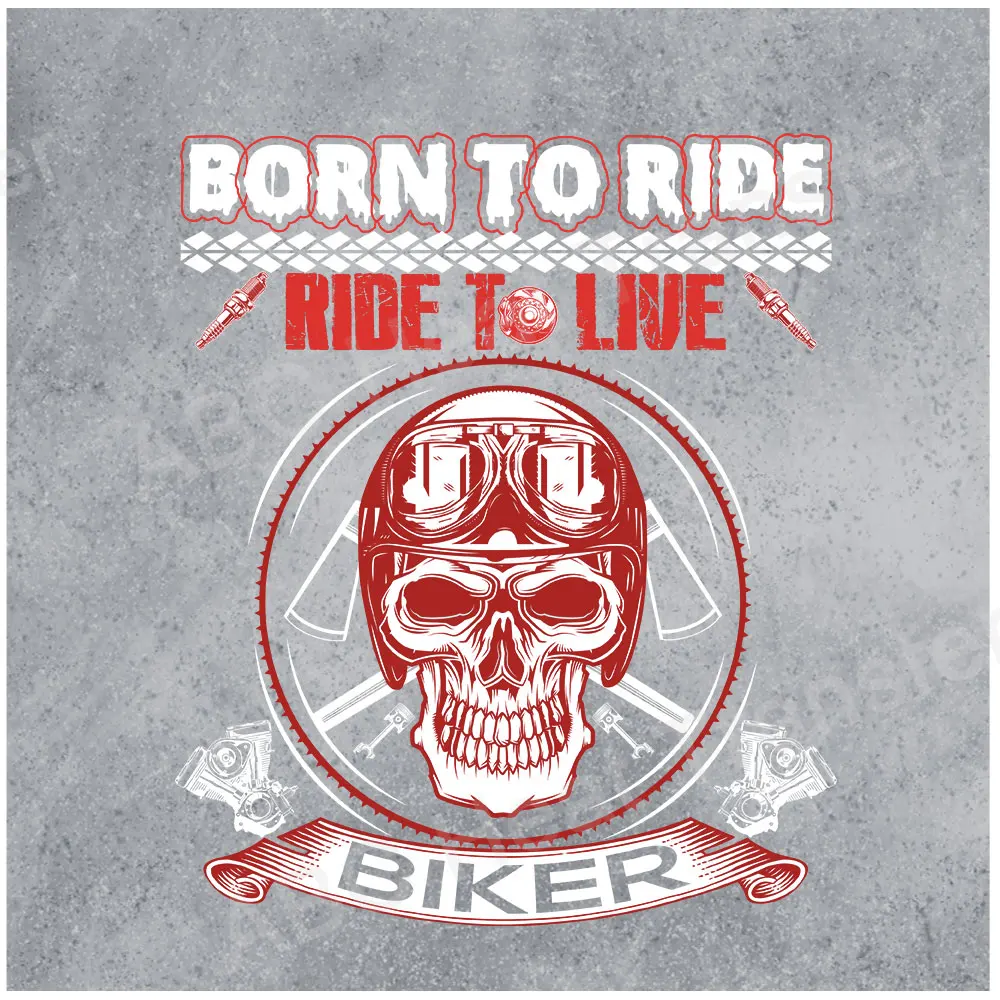 

Biker Skull Patches For Clothing Transfert Thermocollants T-shirt Jeans Clothes Iron-on Transfers Stickers Applique Decals Ropa