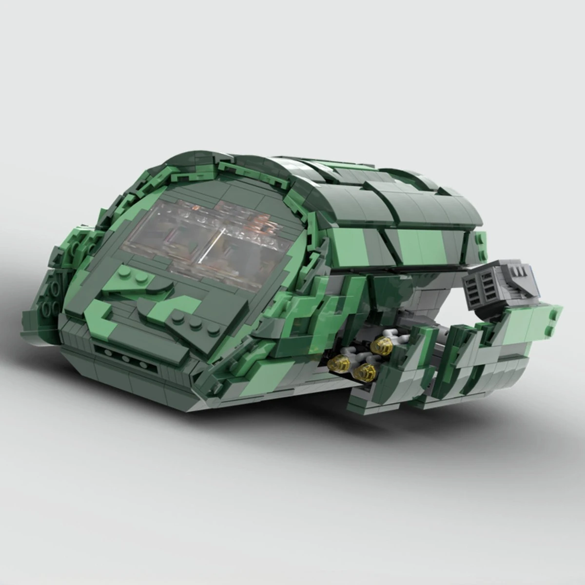 

MOC Звездный транспортный калюж, джемпер, космический корабль, набор строительных блоков, атлансированная коллекция дирижабль, кирпичи, игрушка, детский рождественский подарок