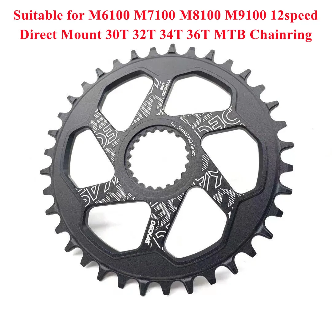 DECKAS 12speed Bicycle Direct Mount Chainring 30/32/34/36/38T Bike Narrow Wide Teeth forShimano SH M9100/M8100/M7100/M6100/MT900