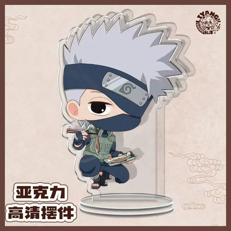 ناروتو أنيمي الطرفية حامل الدمى ناروتو ميناتو كاكاشي ساسوكي هيناتا ساكورا نموذج ثنائي الأبعاد اللعب حامل الوقوف