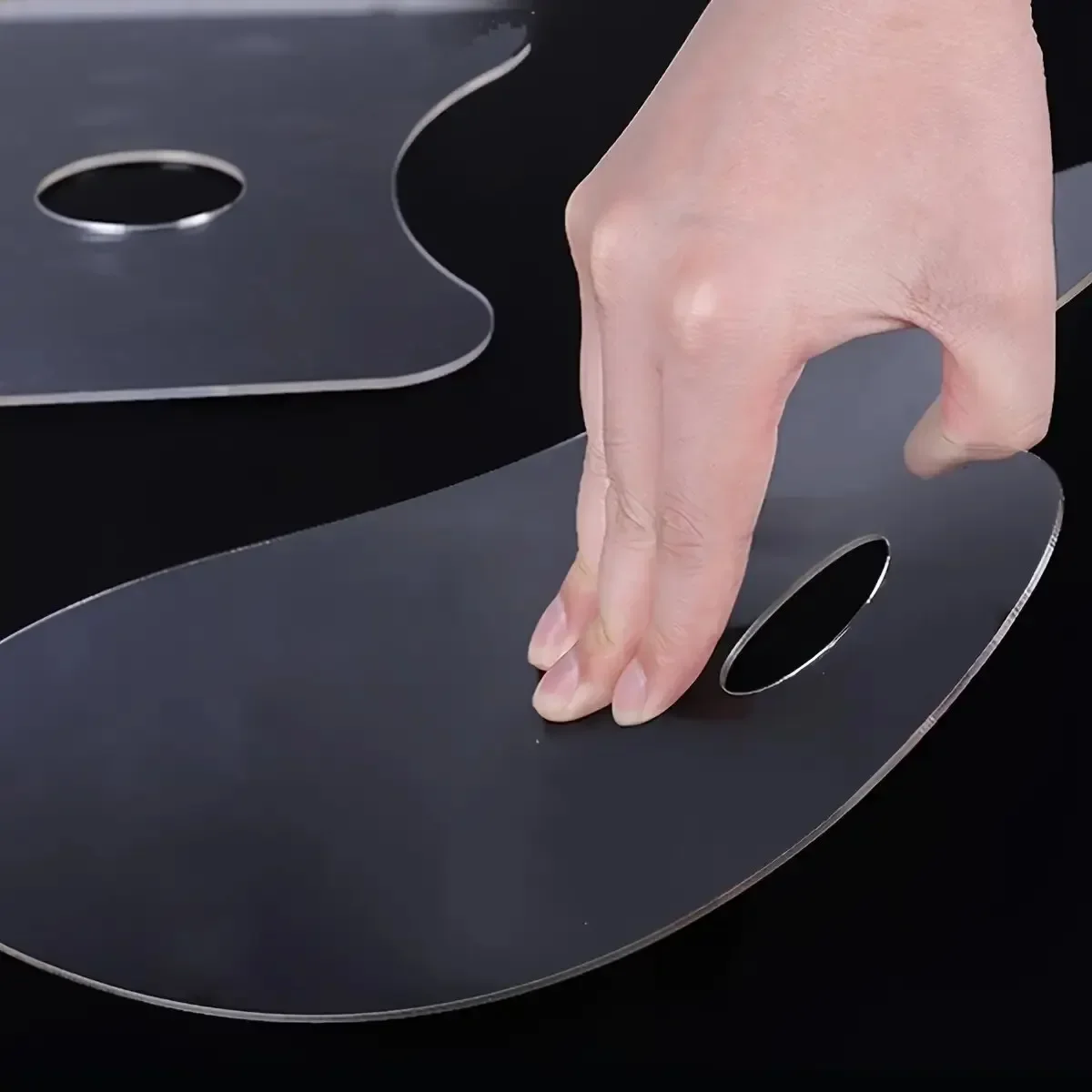 1 pz tavolozza trasparente tavolozza acrilica tavolozza di pittura a olio di belle arti pittura acrilica a guazzo