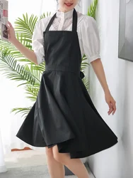 Apron European Style Retro French Kitchen Western Cuisine Grace Flower Clean Tools Household Pleated Simple Work