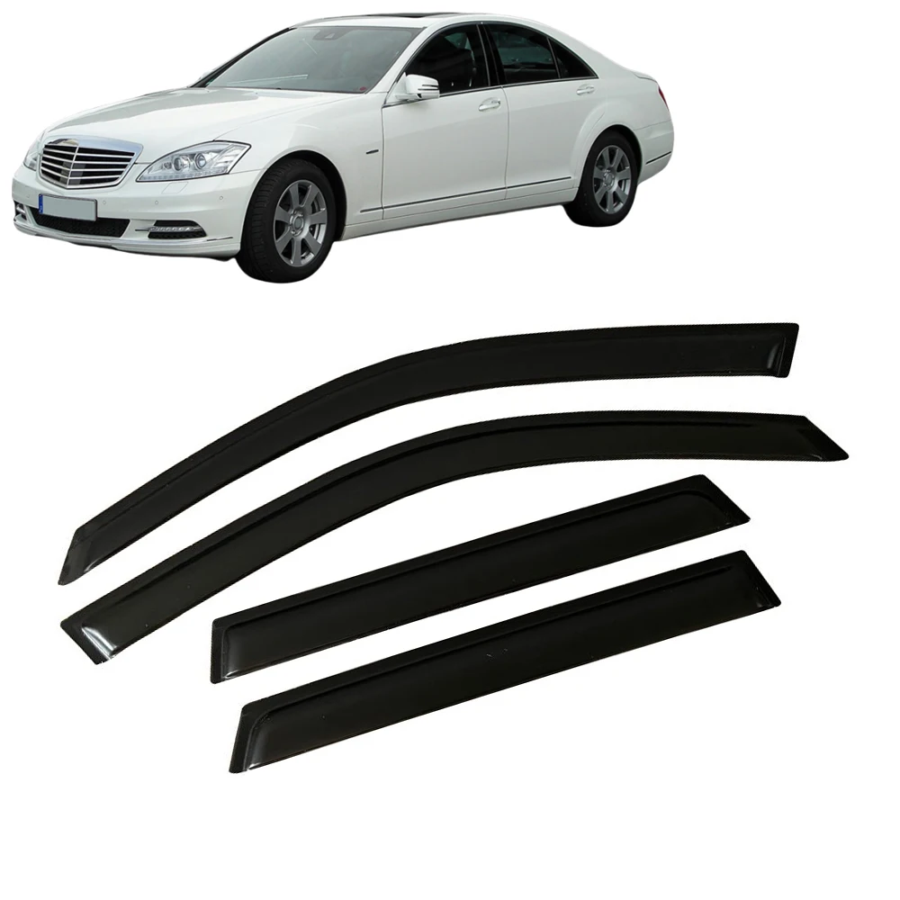 

Window Visor for MERCEDES-BENZ S-CLASS W221 Long Wheelbase 2007-2010 2011 2012 2013 Wind Deflectors Rain Guards Door Visor Vent