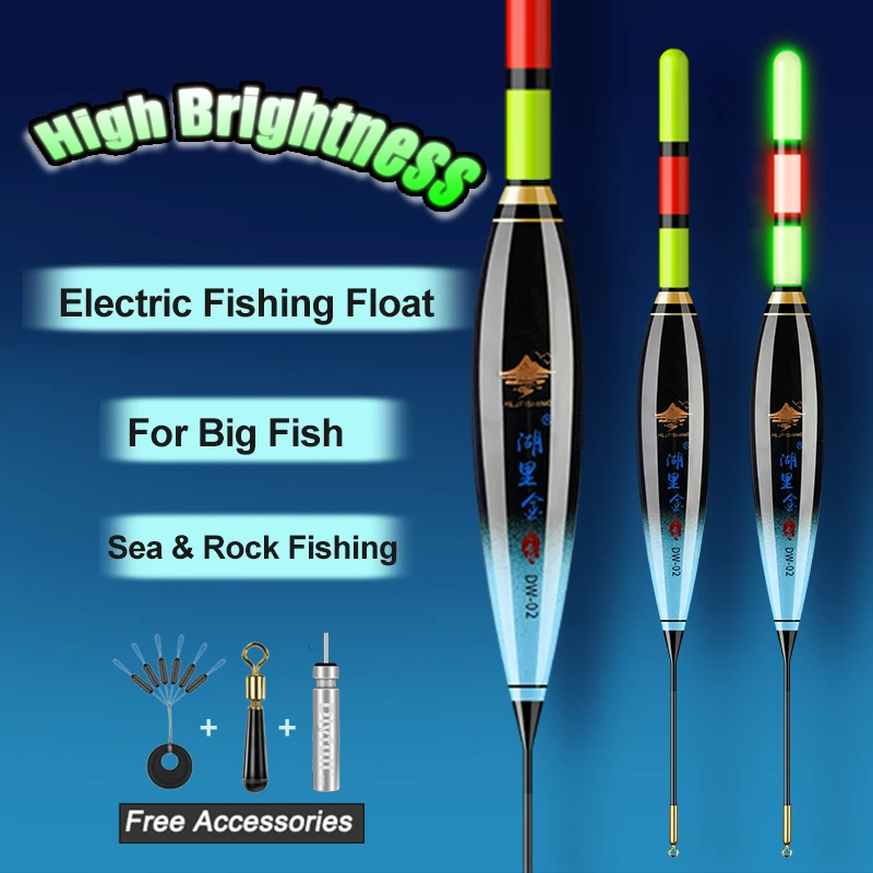 WLPFISHING-Electric Night Light Luminous Floats, Big Buoyancy Bobbers, Sea and Rock, Outdoor Sports, Best Choice