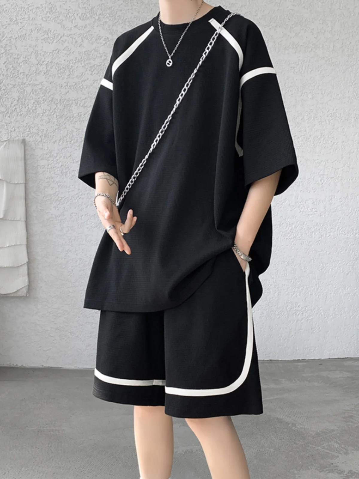 conjunto-deportivo-casual-de-verano-para-adolescentes-dos-piezas-camiseta-de-algodon-y-poliester-de-alta-calidad