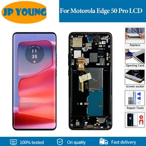 Bilashmart 6.7 AMOLED Motorola Edge 50 Pro LCD Display Touch Screen Digiziter Assembly Moto Edge 50 Pro LCD Replacement Parts