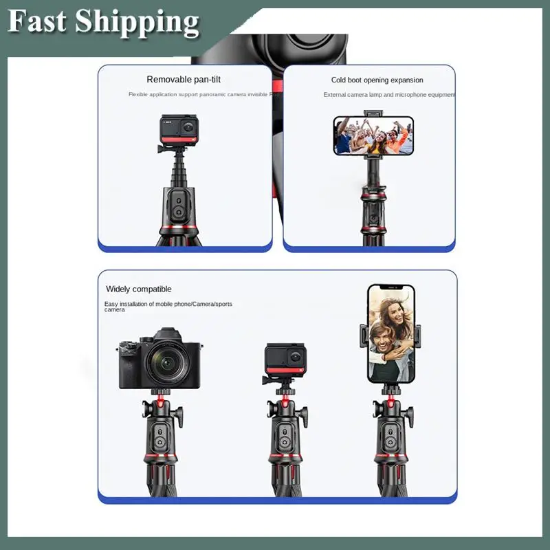 -MEOF Selfie Stick Phone Tripod Stand, Extendable Flexible Octopus Tripod For Smartphone And Camera With Wireless Remote Durable