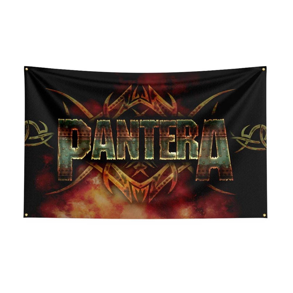 3x5 Ft P-Panteras Heavy Rock Band Flag poliestere stampa digitale Banner per camera da letto Wall Art Out Door arazzo decorazione