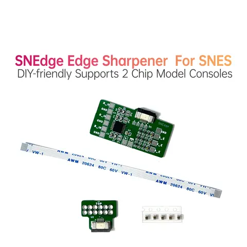SNEdge Edge Sharpener MOD For SNES/SFC Supports 2 Chip Model Consoles DIY-friendly Open Source CPU01/02 GMP01/02 RGB01/02 APU01