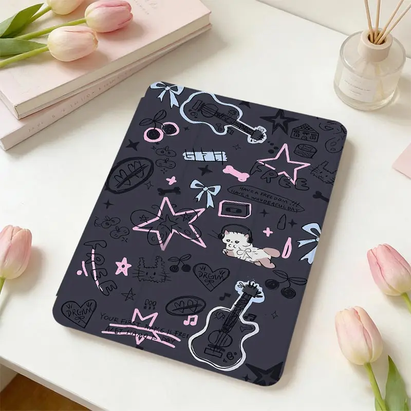Multi‑Angle Stand Tri‑Fold TPU Soft Shell For Redmi Pad SE 11 Xiaomi Pad 7/7Pro 8/8Pro 11.2 Xiaomi Pad 5/5Pro 6/6Pro 11 inch