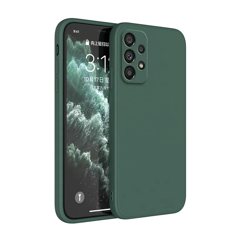 Official Silicon Phone Case For Samsung Galaxy A52 A53 A23 A33 S25 S24 S23 S22 S20 S21 Ultra FE Plus Shockproof Back Cover Funda
