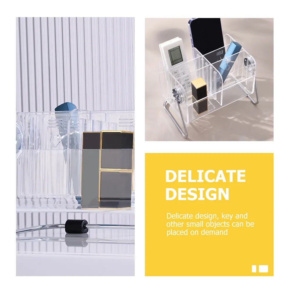 

Sturdy Acrylic Desktop Storage Box Transparent Desk Organizer For Office Supplies Key Bathroom Home Decor Entrance Tabletop