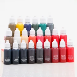 15ML/Bottle Professional Tattoo Pigment Inks Safe Half Permanent Tattoo Paints Supplies for Body Beauty Tattoo Art